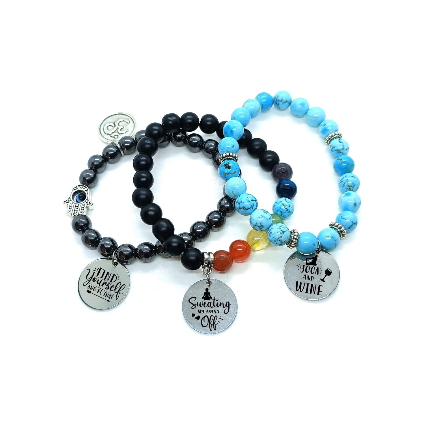Yoga Engraved Bracelets
