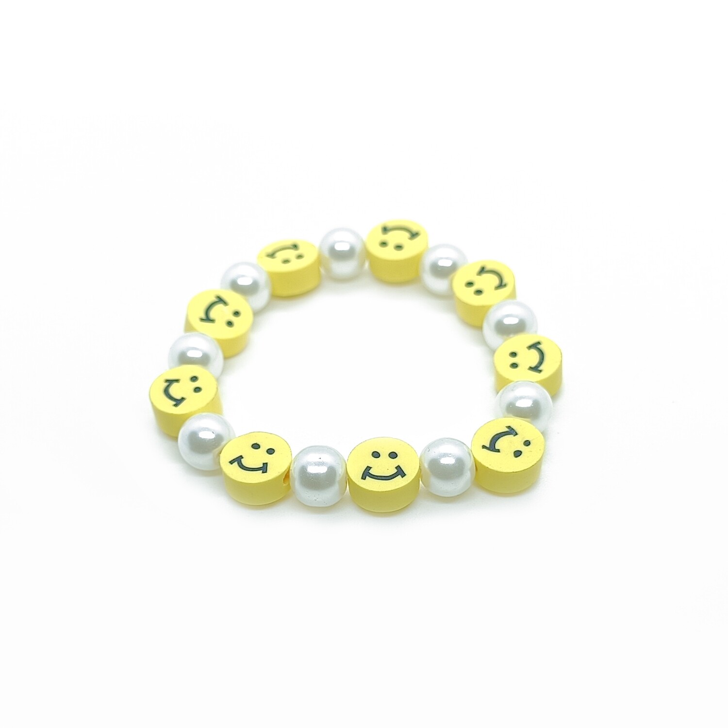 Smiley pearl bracelet