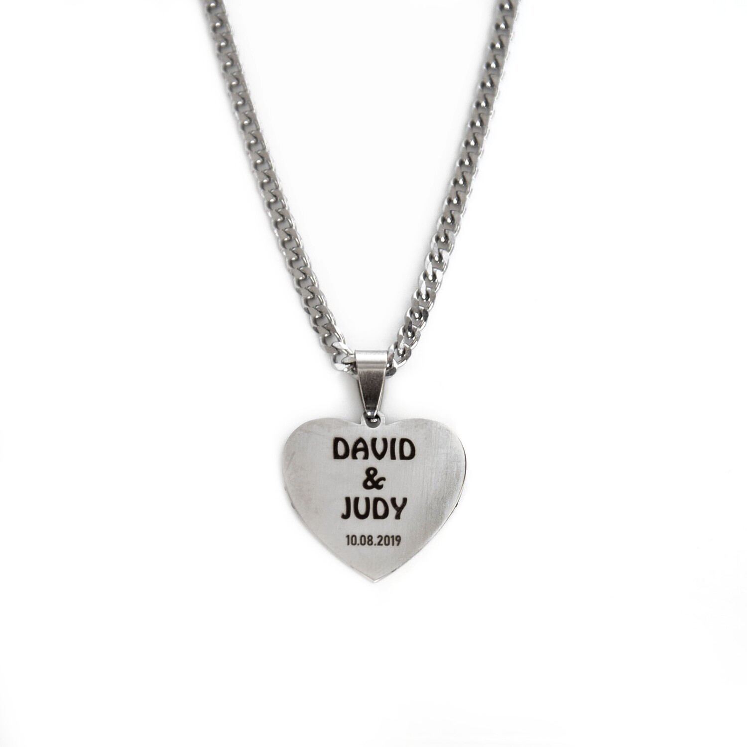 Personalised Engraved Heart Necklace