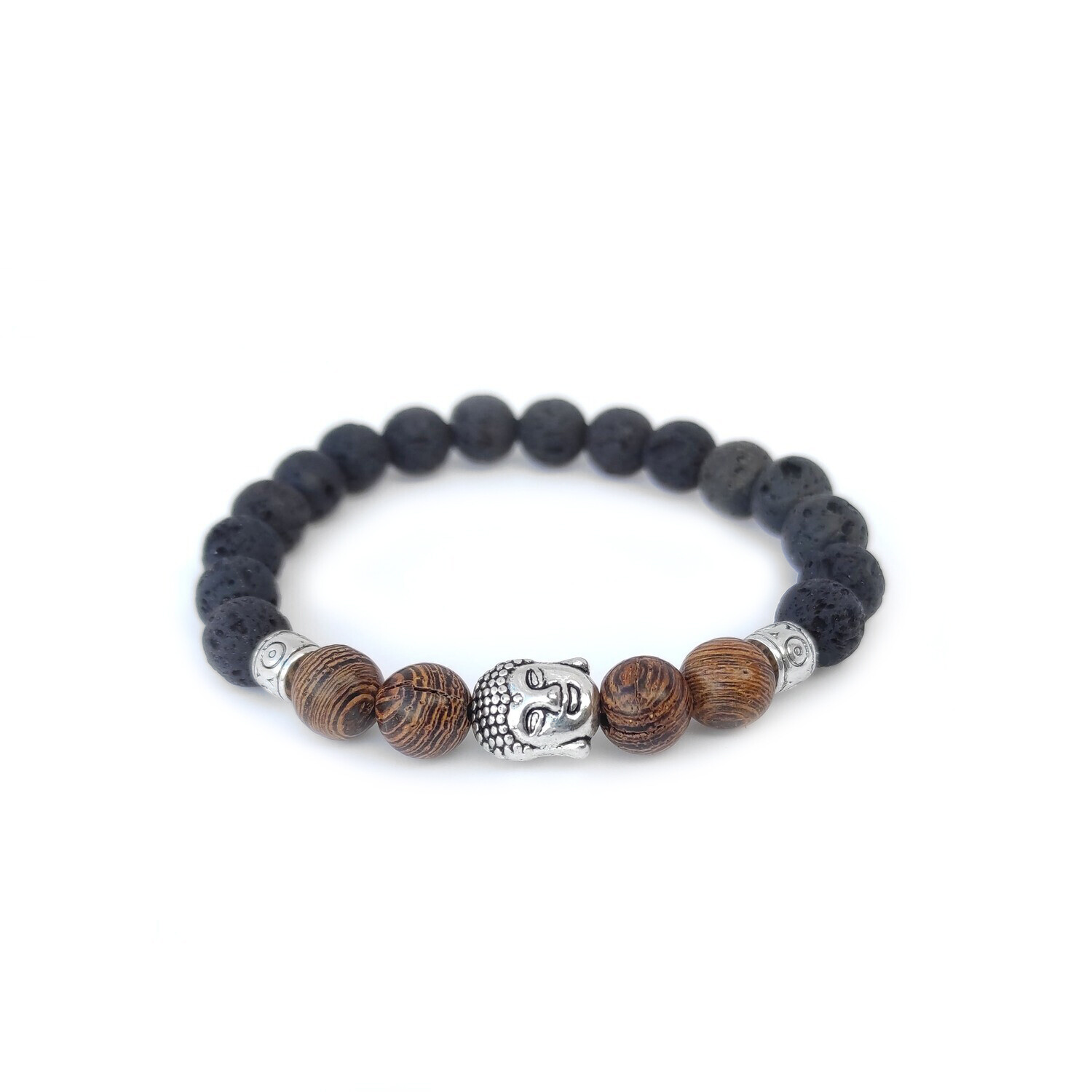 Lava Rock Buddha bracelet