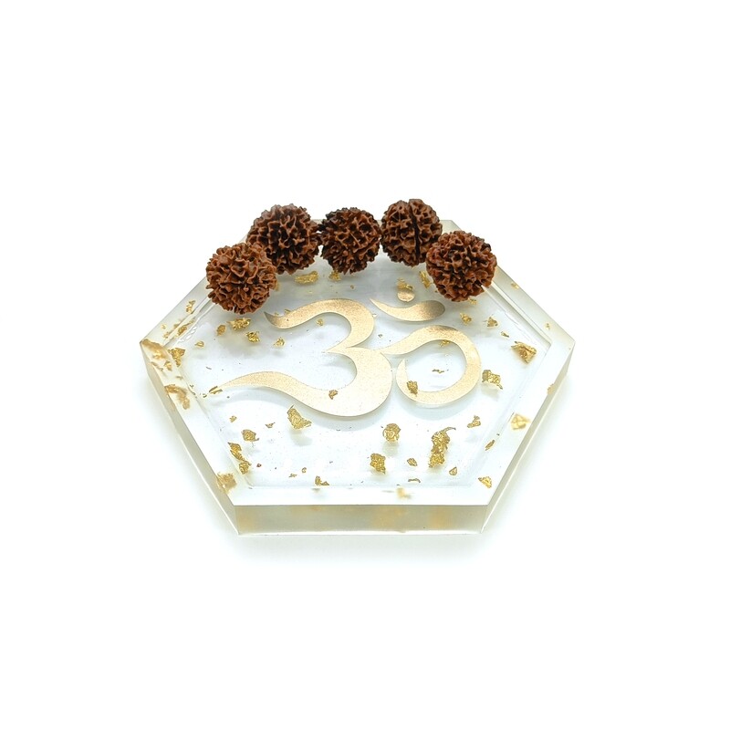 Rudraksha Hexagon tray set