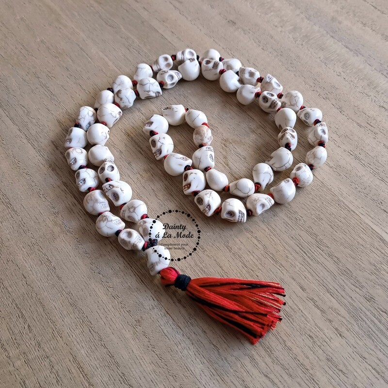 Handmade Kali Mala (white)