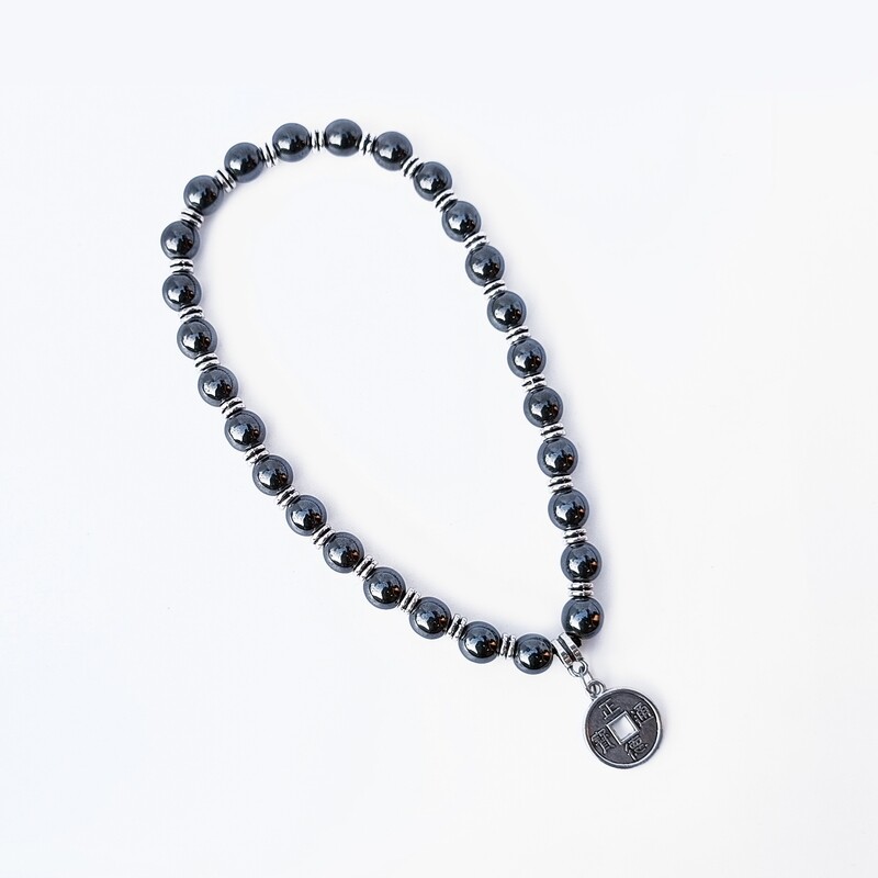 Hematite Feng Shui Mala
