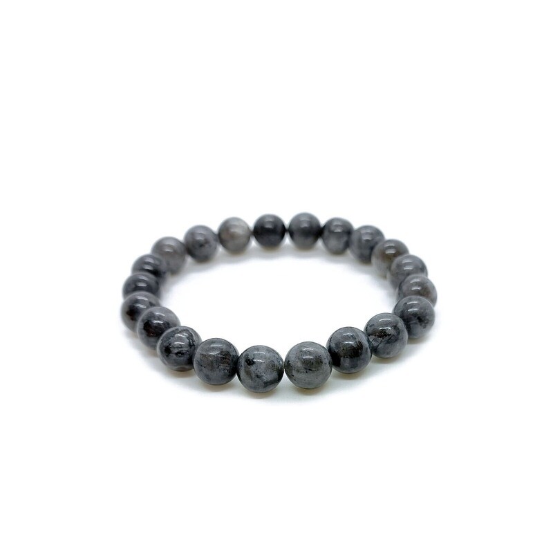 Dark Grey Labradorite gemstone bracelet (8mm)