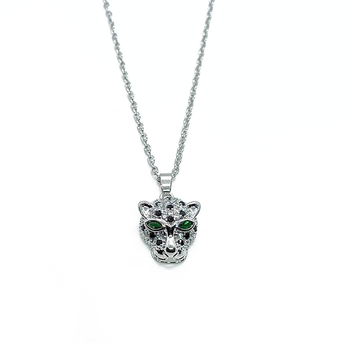 Cheetah zirconia necklace