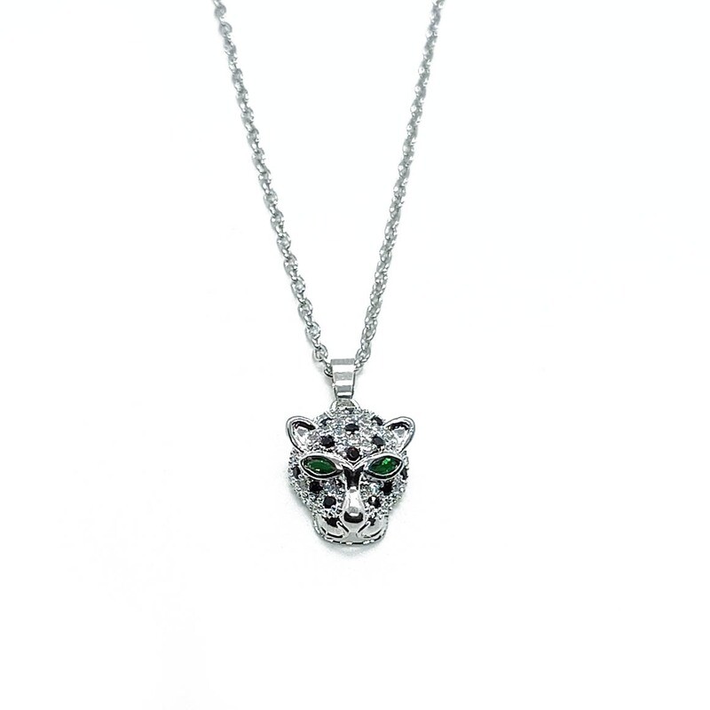 Cheetah zirconia necklace