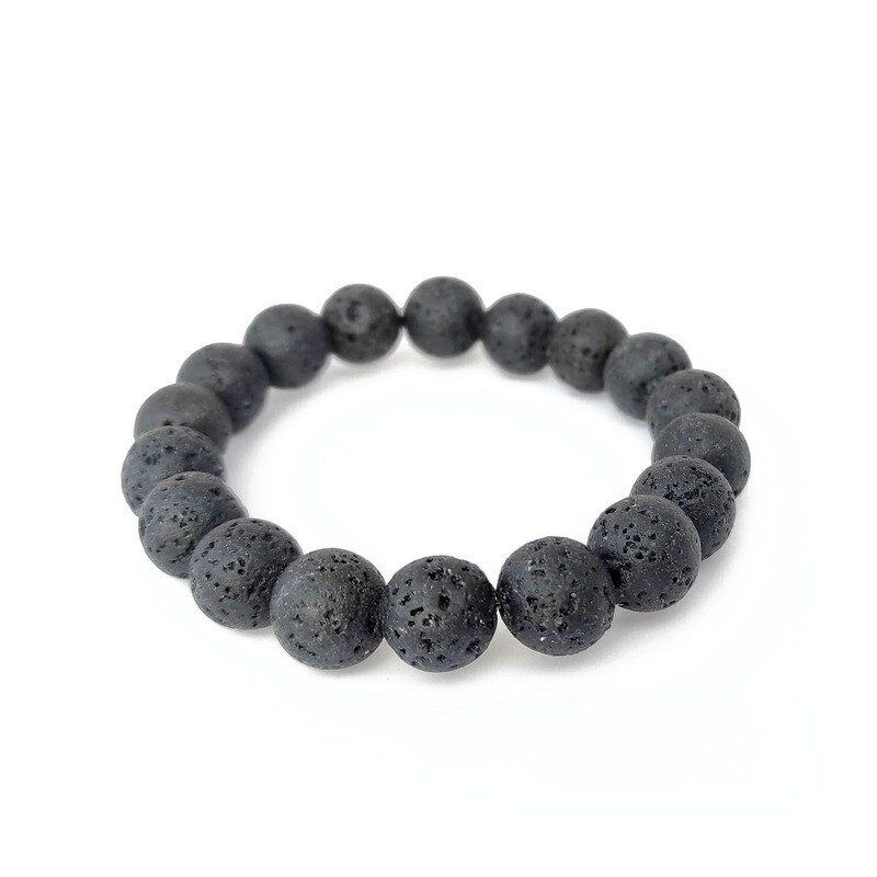 Lava Rock bracelet (10mm)