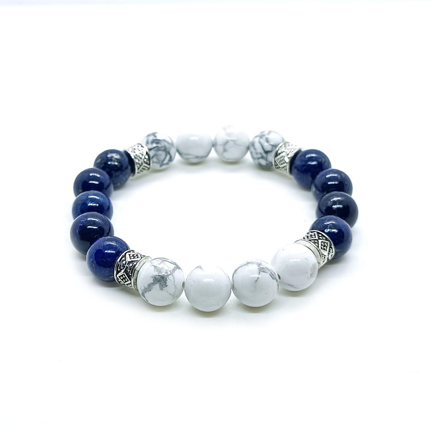 Howlite and Lapis Lazuli bracelet