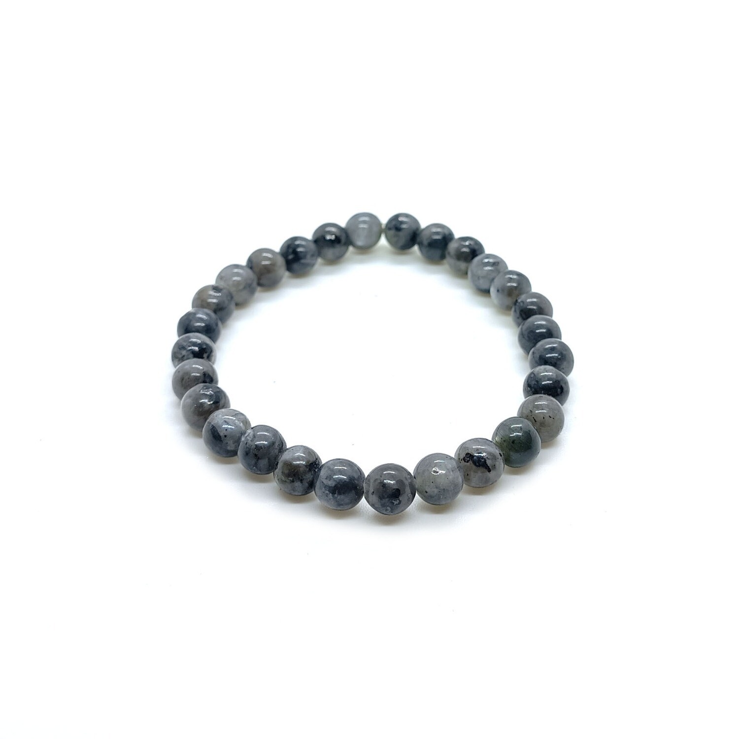 Dark Grey Labradorite gemstone bracelet (6mm)