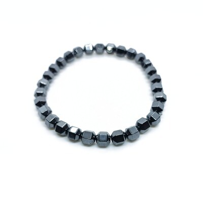 Hematite bracelet (Hexagon 6mm)