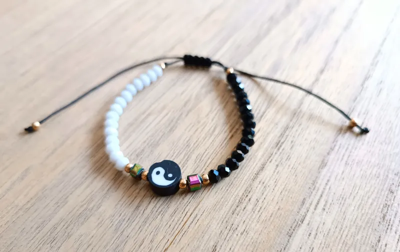 Adjustable Yin Yang bracelet