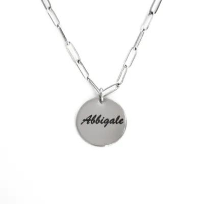 Personalised Engraved Name Necklace