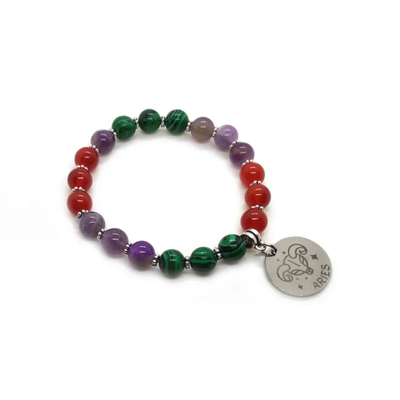 Personalised Engraved Zodiac Bracelet - Aries