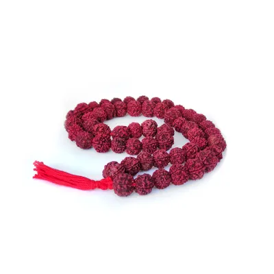 Rudraksha Mala – 15mm Beads (54 Count for Meditation &amp; Balance)