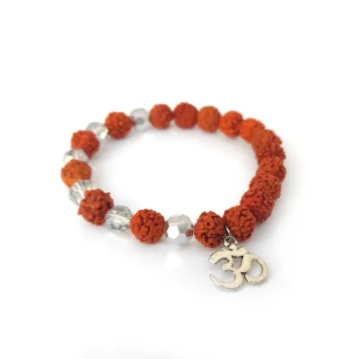 Rudraksha with Aum (Om) bracelet