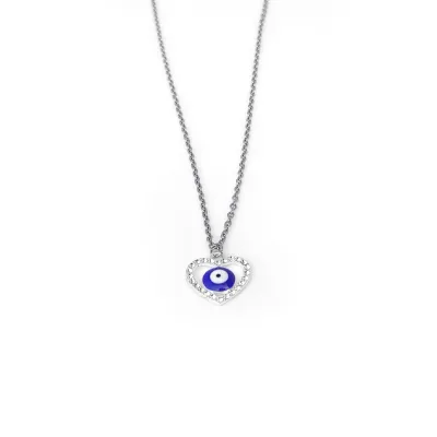 Heart Evil Eye necklace