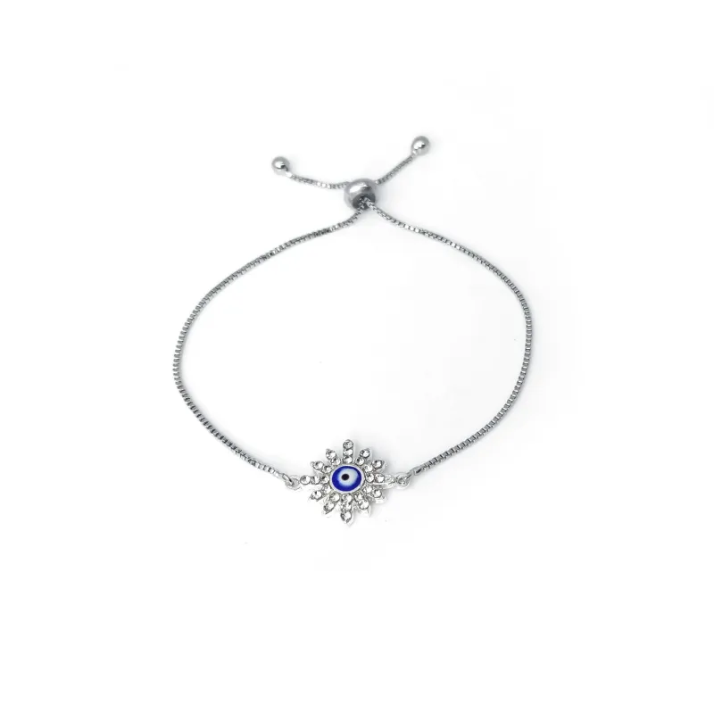 Evil Eye Flower bracelet