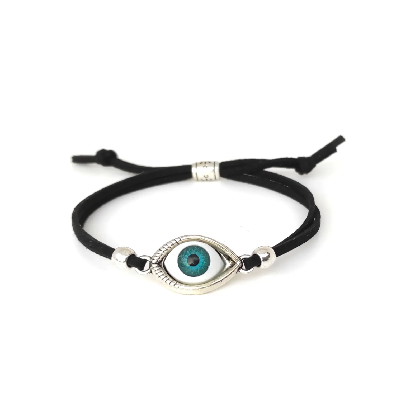 Evil Eye black cord bracelet