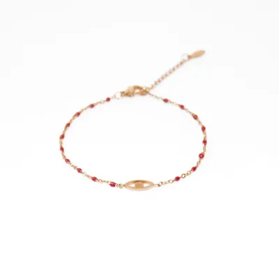 Gold evil eye bracelet - Dainty