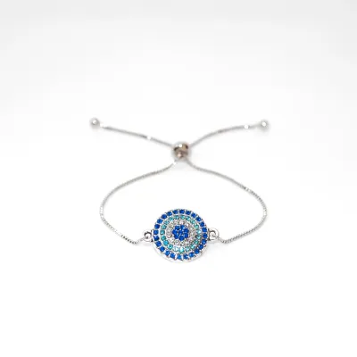 Blue and turquoise Evil Eye bracelet