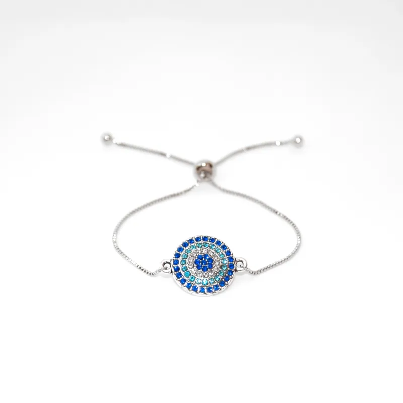 Blue and turquoise Evil Eye bracelet