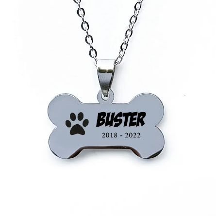 Personalised Pet Bone Necklace