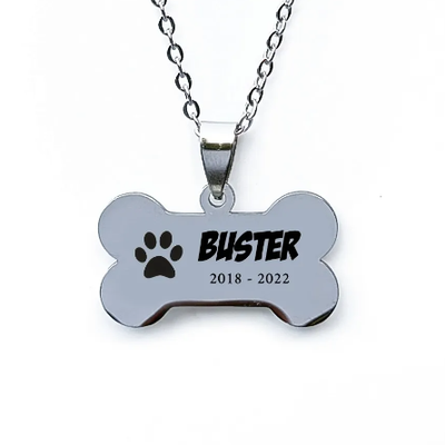 Personalised Pet Bone Necklace