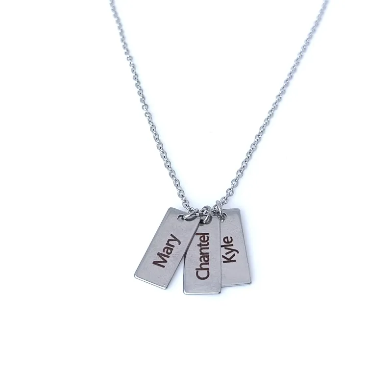 Personalised Family/Friends Tag Necklace