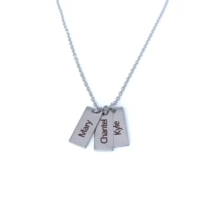 Personalised Family/Friends Tag Necklace