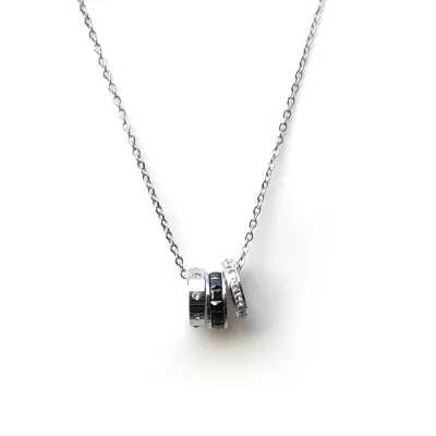 Triple ring necklace