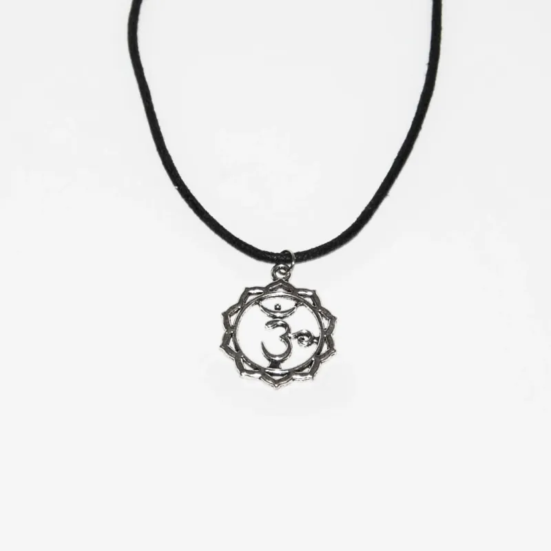 Lotus flower Aum (Om) necklace