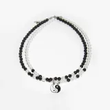 Yin yang pearl necklace set