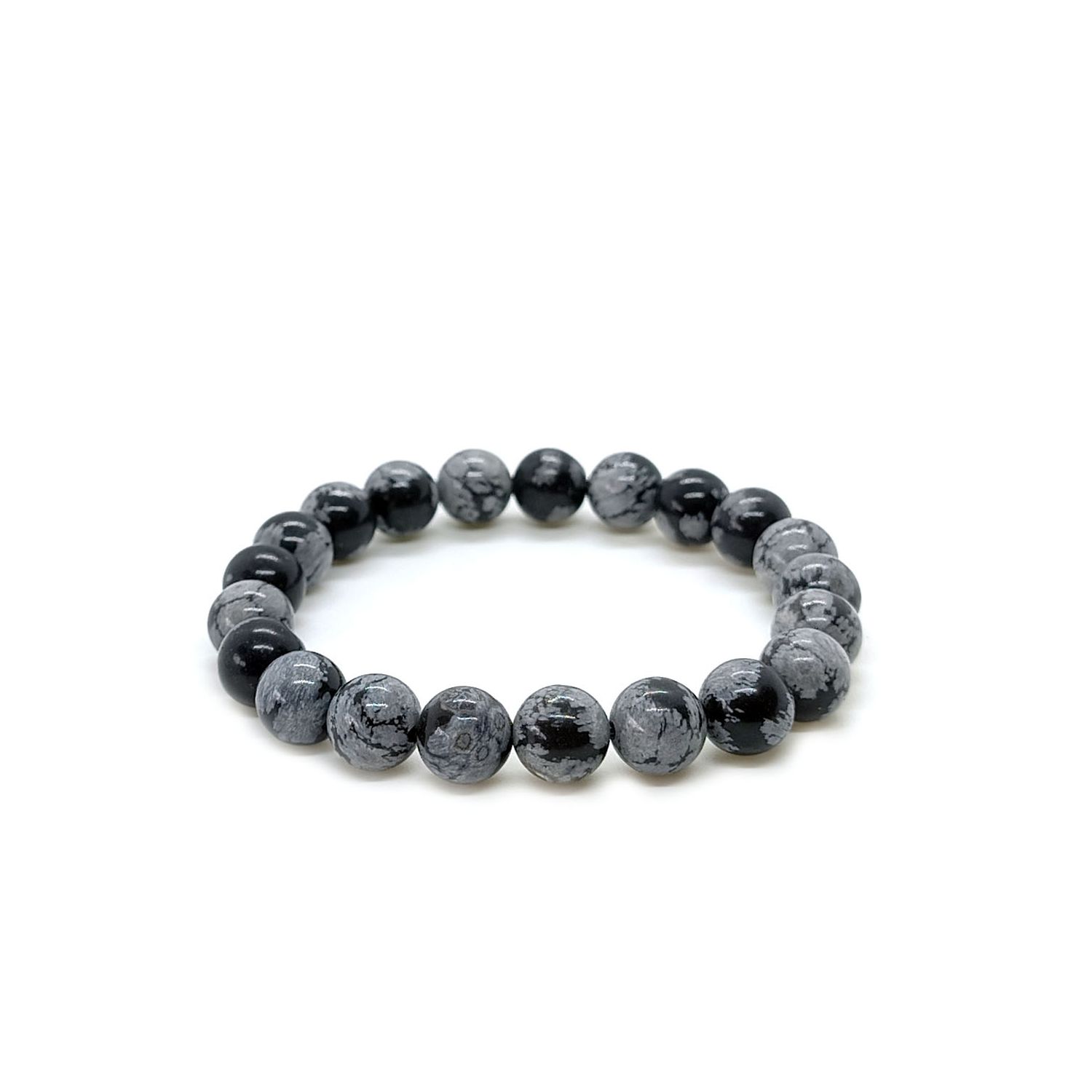 Snowflake obsidian bracelet - &quot;Balance&quot;