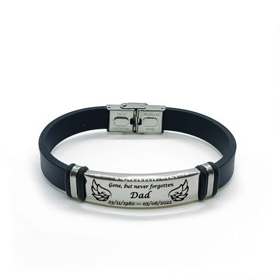 Memorial Bracelet with Custom Engraving