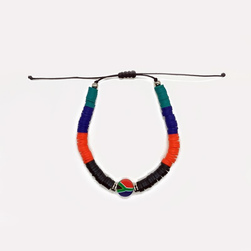 South Africa Flag Heritage Bracelet - Adjustable