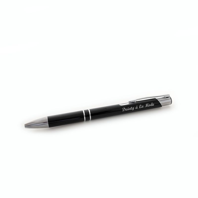 Personalised Engraved Black Pen