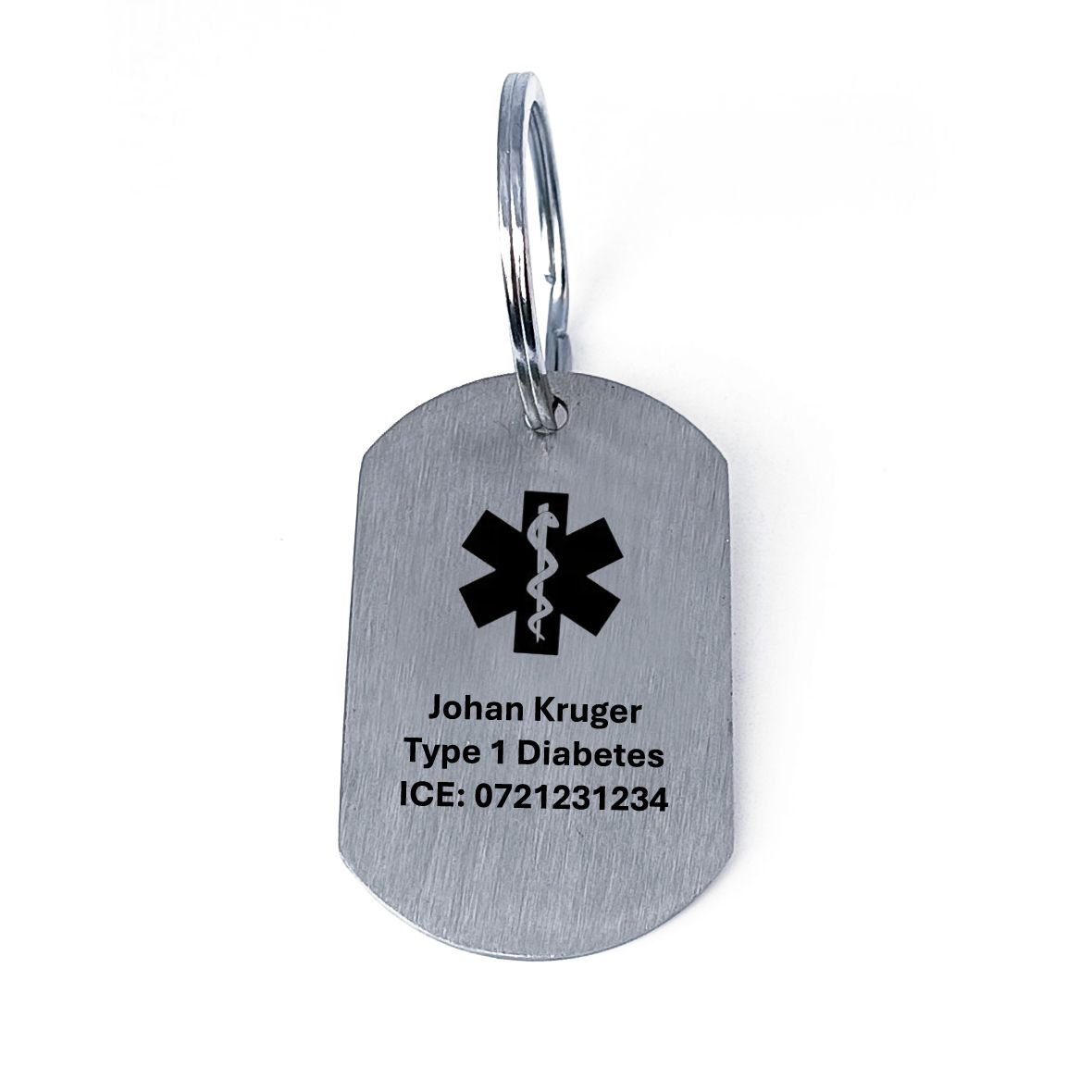 Personalised Medical Alert Key Chain