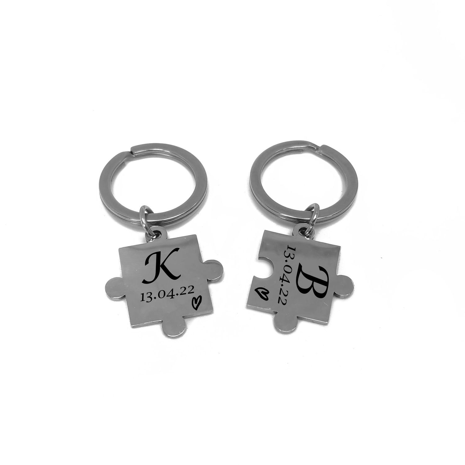 Personalised Puzzle Key Chain (Set of 2)