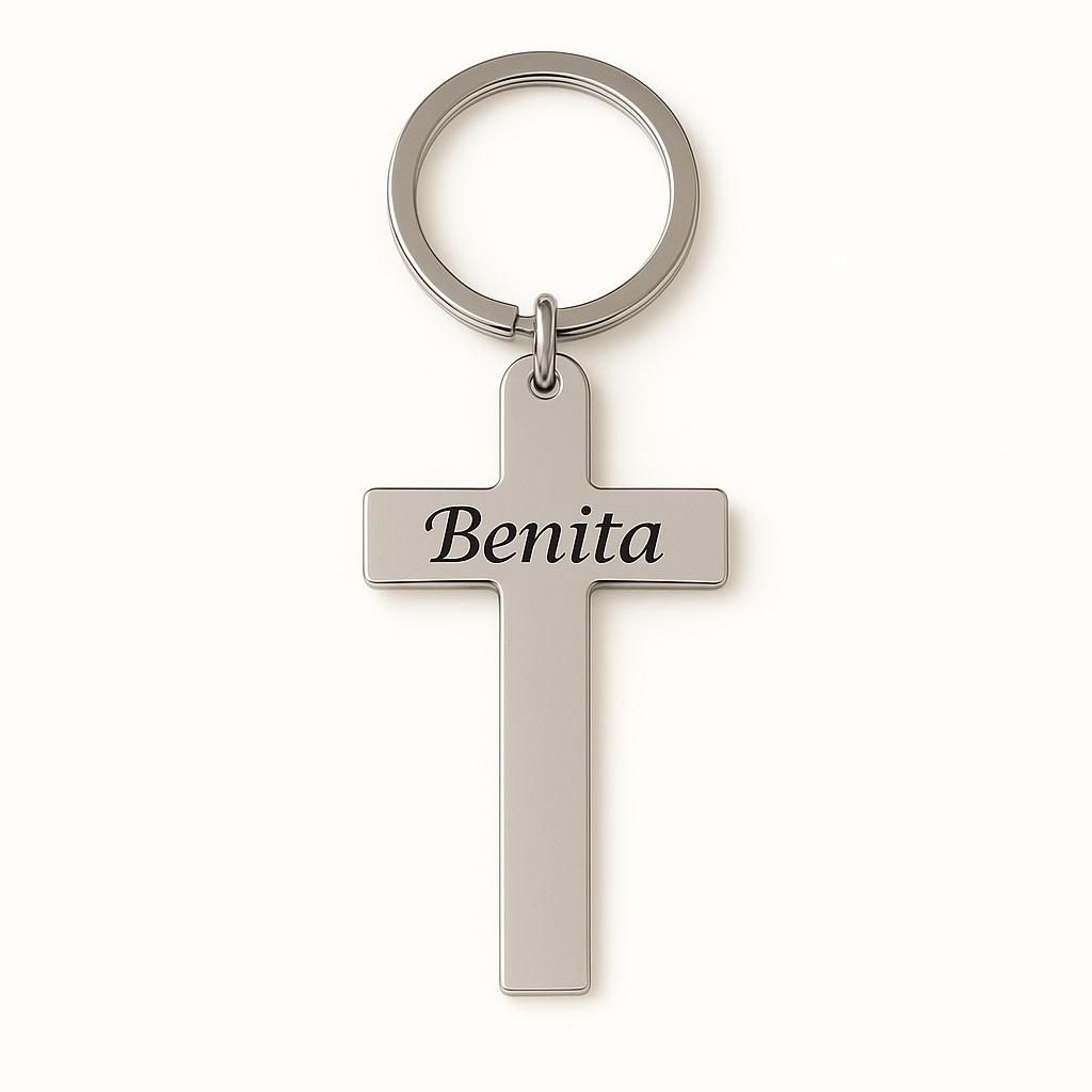 Personalised Cross Key Chain