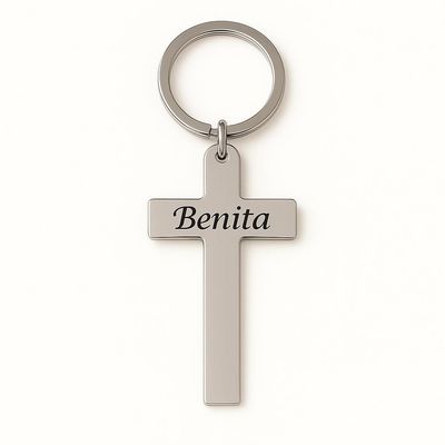 Personalised Cross Key Chain