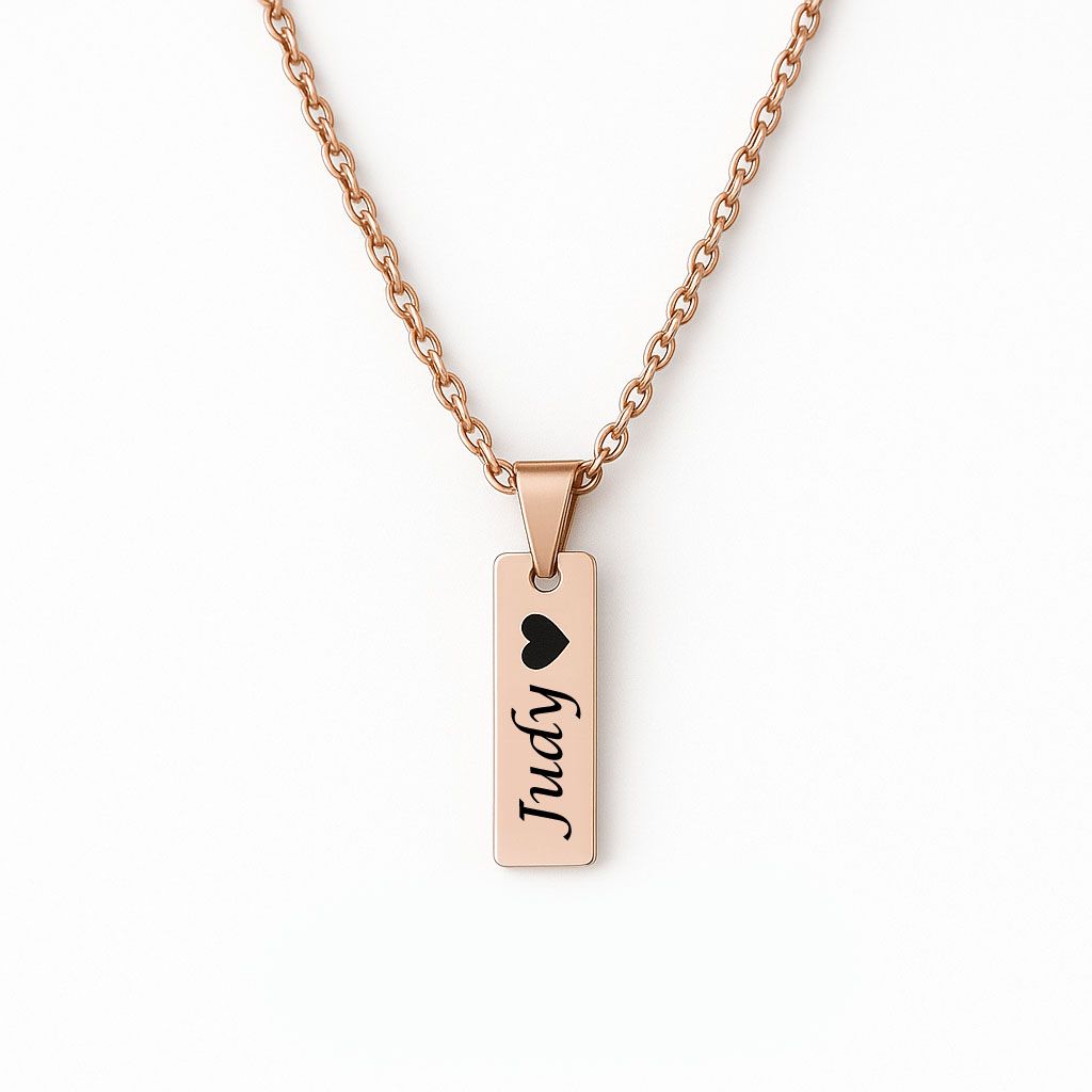Personalised Rose Gold Name Necklace