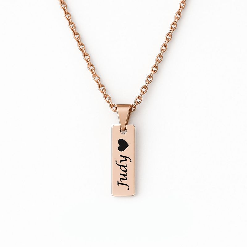 Personalised Rose Gold Name Necklace