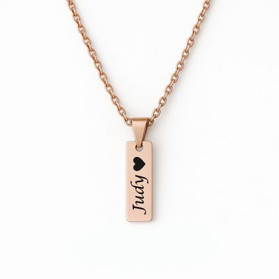 Personalised Rose Gold Name Necklace