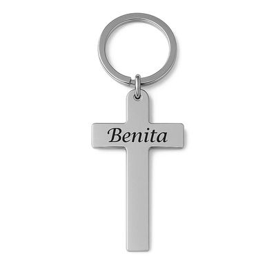 Personalised Cross Key Chain