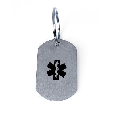 Personalised Medical Alert Key Chain
