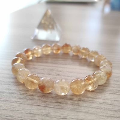 Citrine gemstone bracelet (8mm) - Joy &amp; Wealth