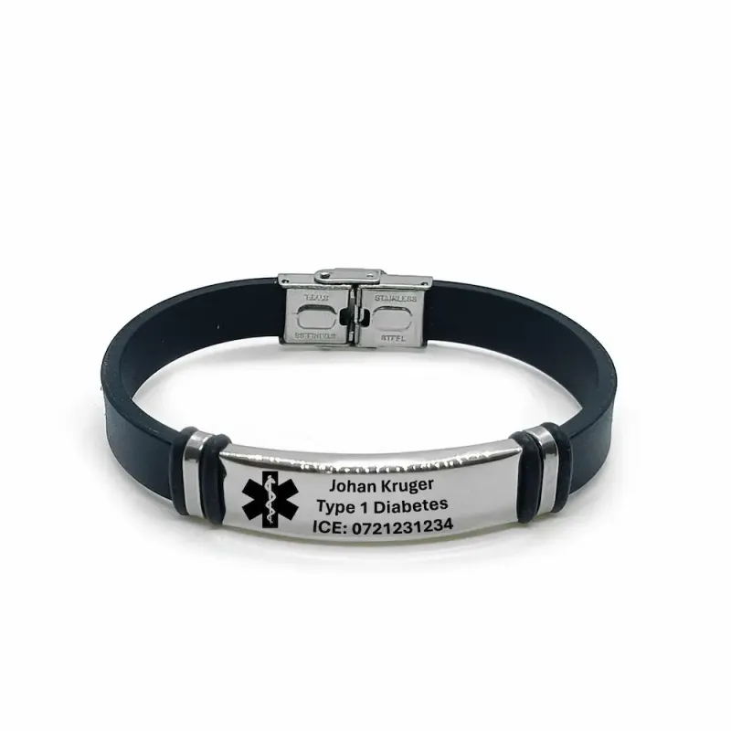 Personalised Medical Alert Bracelet