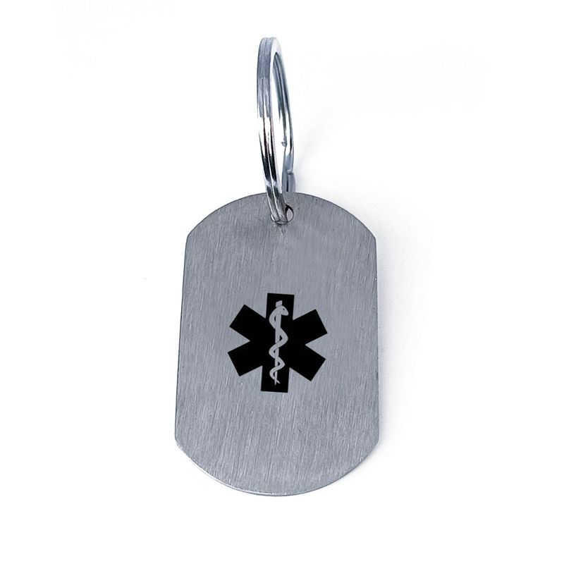 Personalised Medical Alert Key Chain