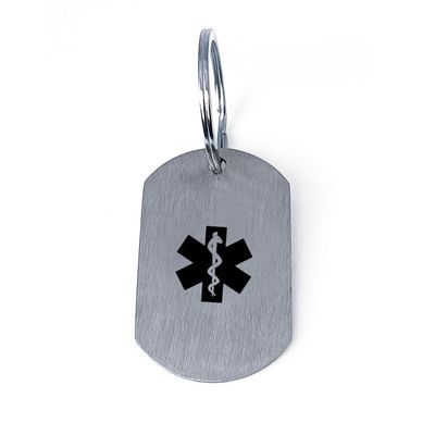 Personalised Medical Alert Key Chain