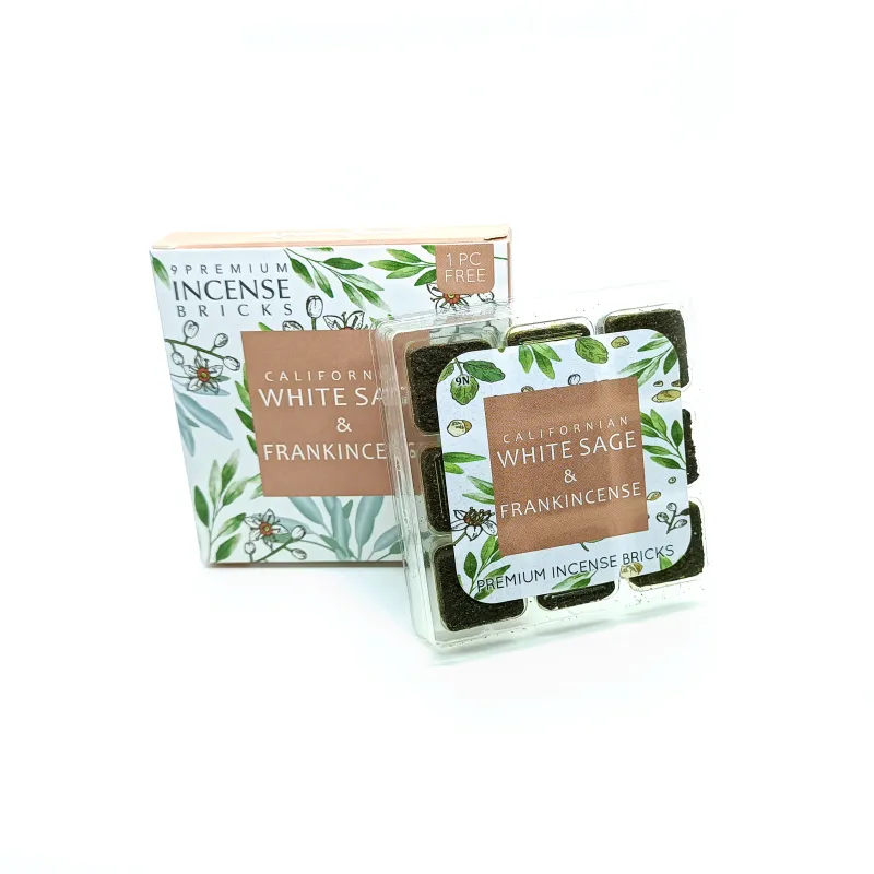 White Sage and Frankincense - Aromafume Incense Bricks